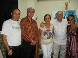 Con Cesar Lobo y Armando Villalon Artistas Plasticos