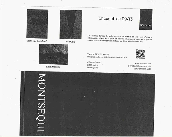 Reseña de la exposición de Efren Melchor en MonteSqui.